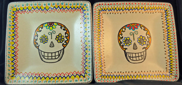 Sugar Skull Plate Set