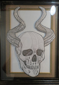 Horned Human Skull