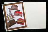 Latvian Hats Off Card