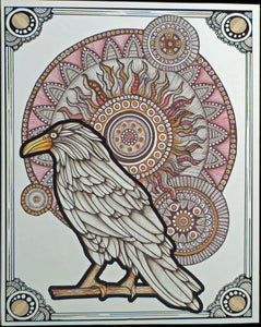Mythical Sun and Raven