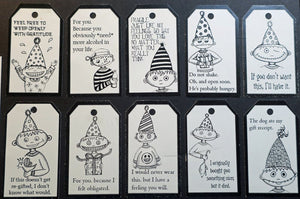 funny inappropriate sarcastic gift tags for you because I felt obligated  