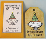 inappropriate gift tags like if you don't want this, Ill have it