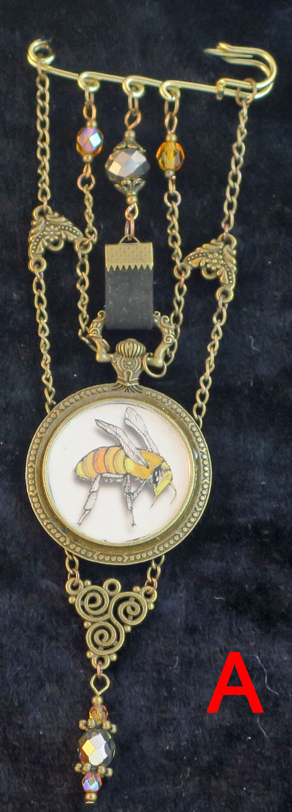 Bee Pendant Pin