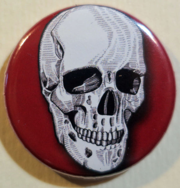 human skull button magnet