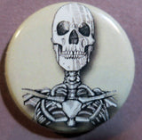 skull and ribs button magnet