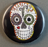 Dia de los Muertos sugar skull button or magnet