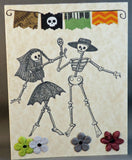 Dia de los Muertos Wedding Couple card