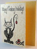 happy stinking holidays grumpy cat christmas card