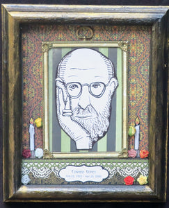 Edward Gorey Dia de los Muertos tribute shadowbox