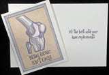 Being Bionic Isn't Easy - Knee Replacement Card