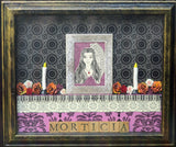 Morticia Addams Dia de los Muertos Ofrenda Shadowbox