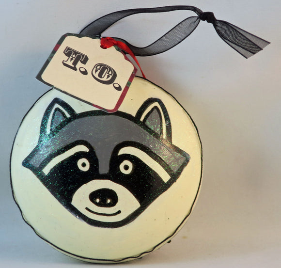Toronto raccoon ornament stinking holidays