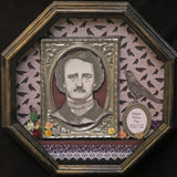Edgar Allan Poe Dia de los Muertos inspired Shadowbox
