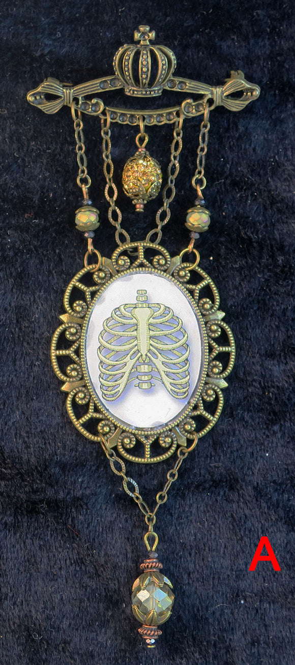 Ribs Pendant Pin