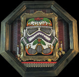 Sugar Skull Dia de los Muertos Storm Trooper Shadowbox