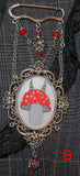 Toadstool Pendant Pin